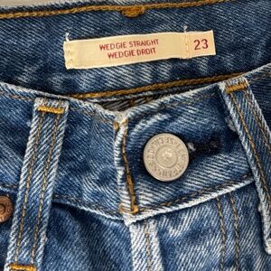 Levi’s Wedgie Straight Jeans Women’s - Size 23 - High Rise - Blue Denim